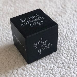Inspirational Cube Desk/ Office Decor